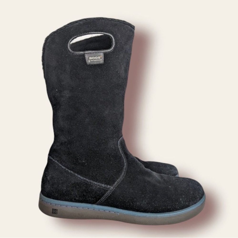 Bogs Waterproof Boga Boots Black Suede 8.5
